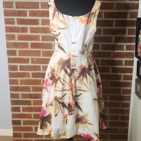 Talbots Watercolor Floral Sleeveless Dress, Sizr 12 - Picture 4 of 7